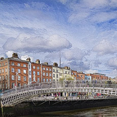 The Ha’penny Bridge in Dublin.