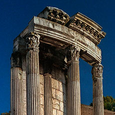 Le Tempio di Vesta dans le Forum Romain.