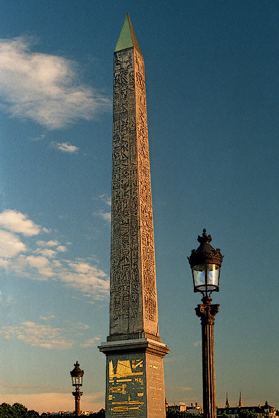 The Obelisk of Luxor in place de la Concorde.