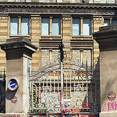 The lycée Diderot on boulevard de la Villette.