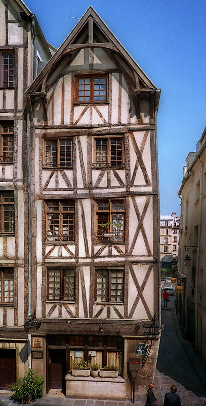 A medieval house on rue François Miron.
