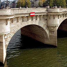 Le petit bras du pont Neuf entre l’île de la Cité et la Rive gauche.