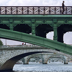 Pont Notre-Dame with pont au Change, pont Neuf, pont des Arts and pont du Carrousel in the background.