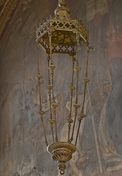 A dusty chandelier in Saint-Merry Church.