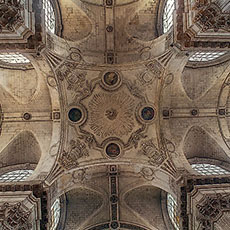 The ceiling of Saint-Sulpice Church.