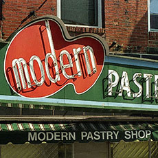 The Modern Pastry Shop on Hanover Street.