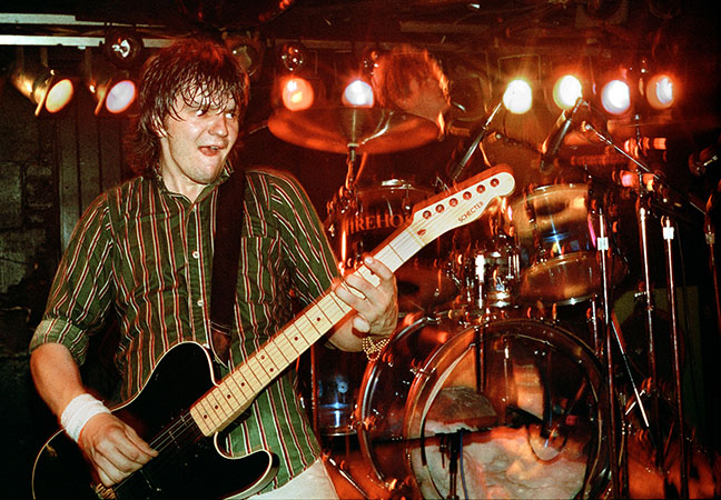 Ed Crawford of the and Firehose playing at the Rathskeller in Kenmore Square in 1988.