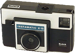The Kodak X-15, a completely plastic camera that took picures on 126 film.