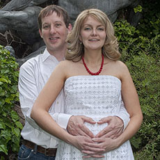 Kristin et Joe étaient de visite pour leurs dernières vacances avant la naissance de leurs deuxième enfant.