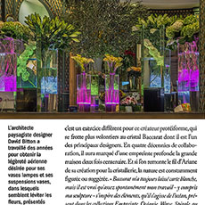 The Lachaume florist shop at 103, rue du Faubourg Saint-Honoré, in the magazine «Paris Capitale», June 2018