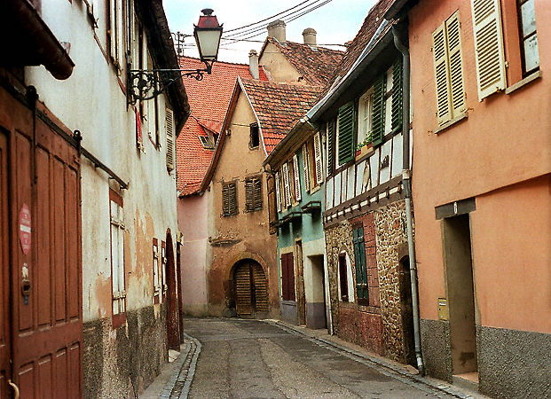 A view down a back street in Guebwiller