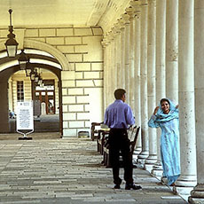 Arcades at the Greenwich Observatory near London.