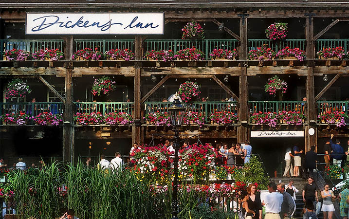 The Dickens’ Inn at Katherine’s Dock in London.