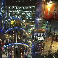 L’intérieur de Sega World au Piccadilly Circus.