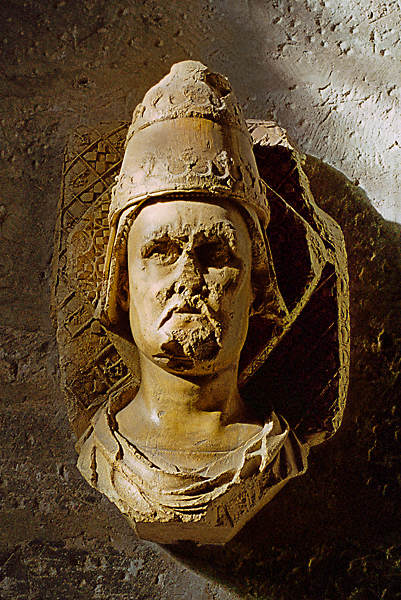 Robert of Geneva, the future Clement VII, Pope of Avignon from 1378 to 1394, in the musée du Petit Palais in Avignon.