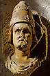 Une sculpture de Clement VII, Pape d’Avignon de 1378 jusqu’en 1394, dans le musée du Petit Palais à Avignon