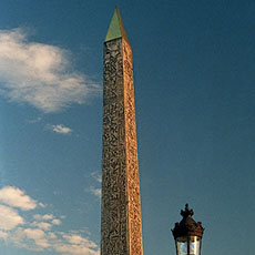 The Obelisk of Luxor in place de la Concorde.