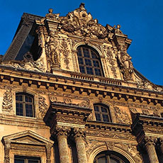 Les derniers étages de l’aile Richelieu du Louvre.