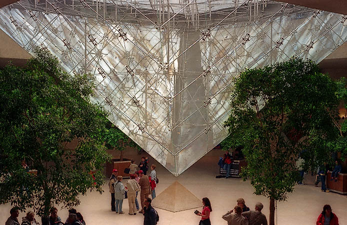 The Carrousel du Louvre Shopping mall’s Inverted Pyramid.