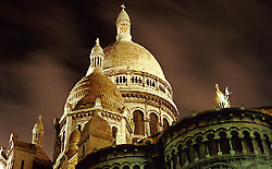 Sacré-Cœur’s Romano-Byzantine domed cupolas, Paris
