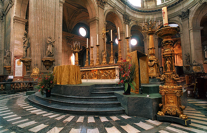 Saint-Sulpice Church’s high altar.