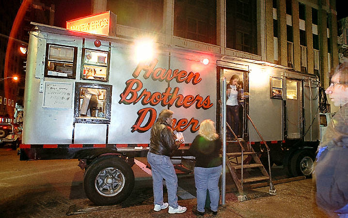 Le camion buvette des Haven brothers à Providence.