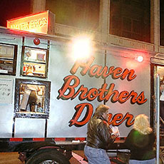 The Haven Brothers’ diner truck in Providence.