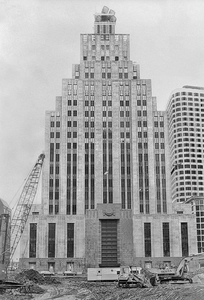 The New England Telephone building in Boston, 1988.