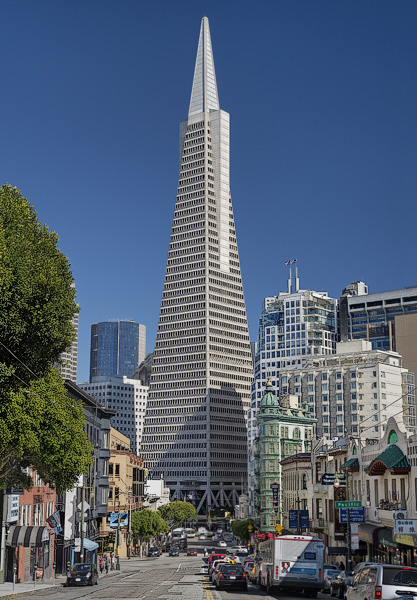 The Transamerica Pyramid in San Francisco