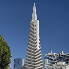 The Transamerica Tower in San Francisco.
