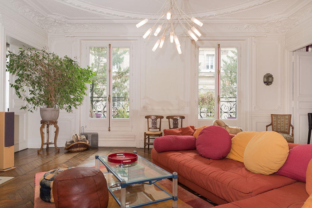Un appartement sur la rue de Rome dans le 17è arrondissement de Paris.