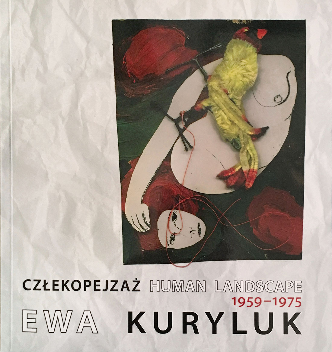 La couverture de Human Landscape, un livre par Ewa Kuryluk, une artiste polonaise vivant à Paris.