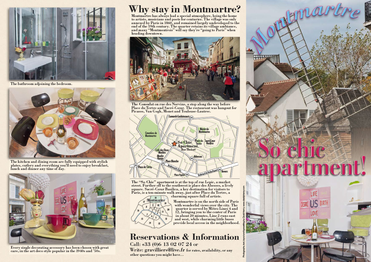 Montmartre So Chic Brochure