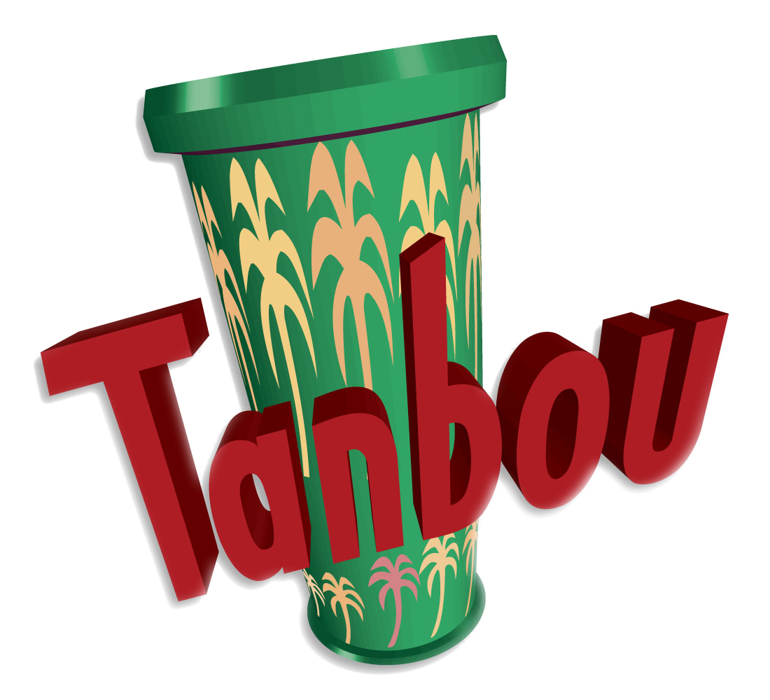 Le logo pour Tambour/Tanbou, une revue de littérature, poésie et d’études politiques publié en français, anglais et créole haïtien.